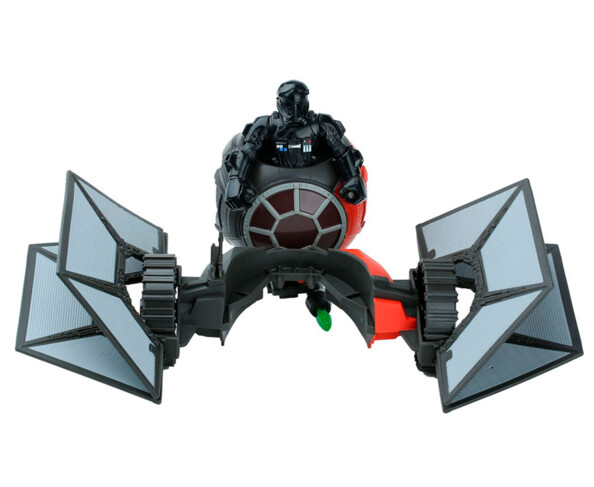 Véhicule terrestre convertible Tie Fighter avec canon laser et pilote aux membres amovibles à l'intérieur