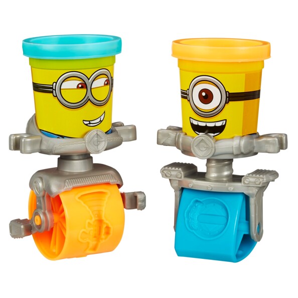 pack pate a modeler play doh les minions moi moche et mechant avec tampons rotatifs