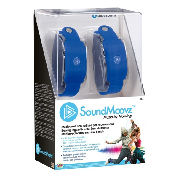 packaging Bracelets musicaux avec accéléromètre SoundMoovz - Bleu