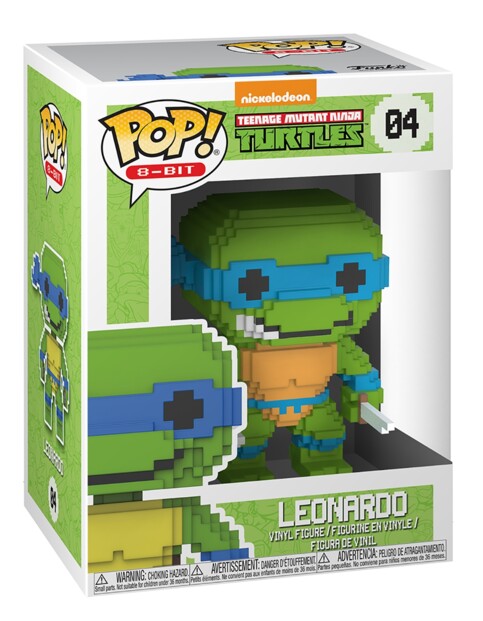 Figurine Funko Pop Leonardo 8 Bit le collector rétro Tortues Ninja