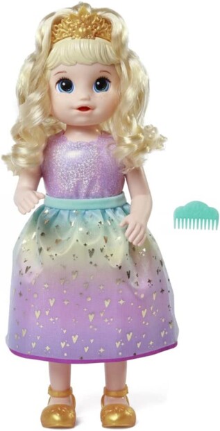 Baby Alive : poupée Princesse Ellie qui parle et grandit