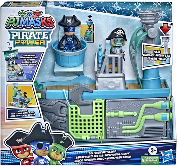 Emballage commercial du jeu pour enfants Pyjamasques vaisseau pirate