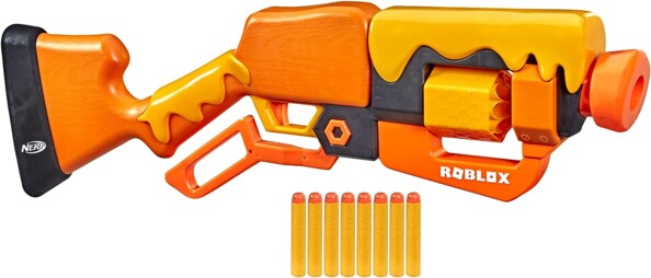 Carabine à levier avec fléchettes en mousses Nerf Roblox modèle Adopt Me