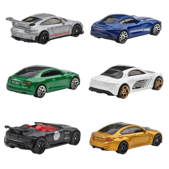 6 véhicules Hot Wheels de luxe avec roues fonctionnelles