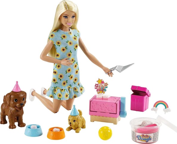 Coffret Barbie spécial anniversaire des chiots