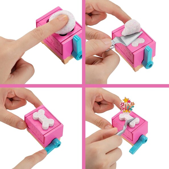 Réalisation d'un gâteau en forme d'os avec un moule à pâte à modeler