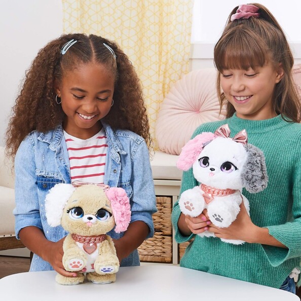 Filles avec chiots avec plus de 100 sons et mouvements