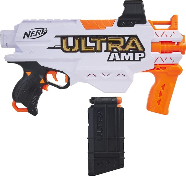 Pistolet Nerf motorisé avec chargeur et viseur