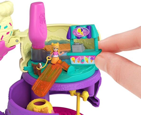 Polly Pocket glace 25 accessoires surprise, emballage fermé, jouet pour enfant, HFR00