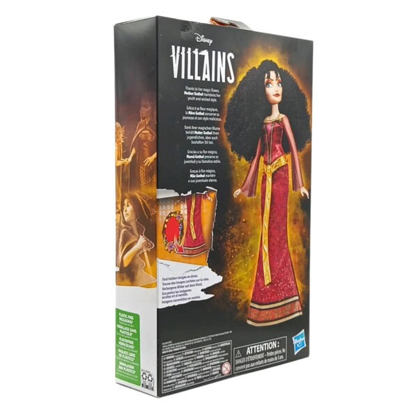 Arrière emballage poupée mère Gothel disney Raiponce