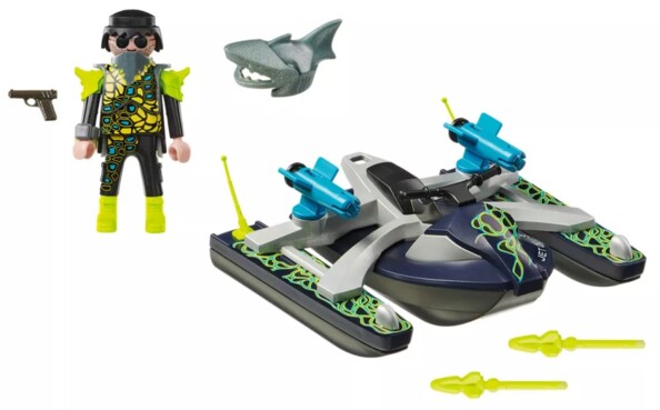 Scooter avec projectiles et agents de la SHARK Team