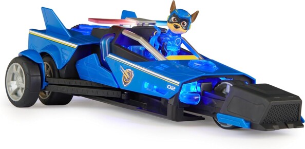 Véhicule interactif avec sons et lumières Pat' Patrouille : La Super Patrouille Le Film avec à son bord le chien Chase