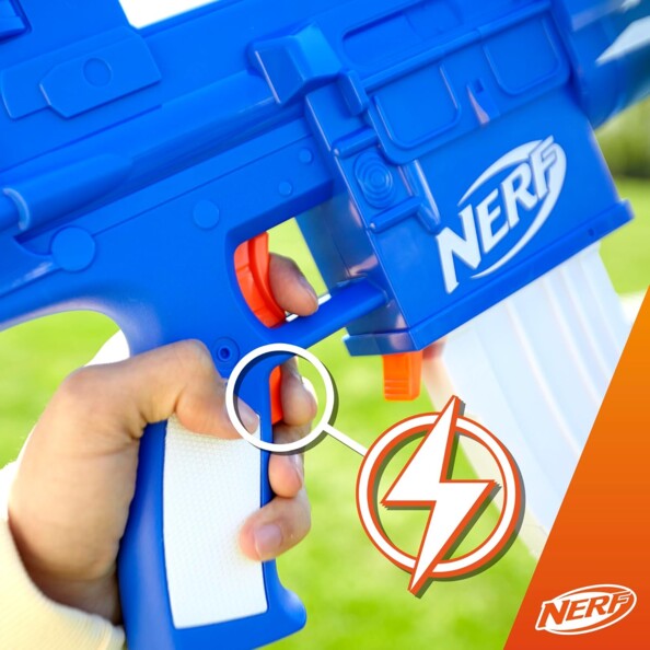 Nerf avec chargeur et double gachette pour tir rapide
