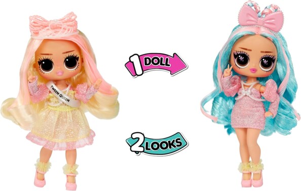 Tête interchangeable avec deux styles capillaires distincts Winnie