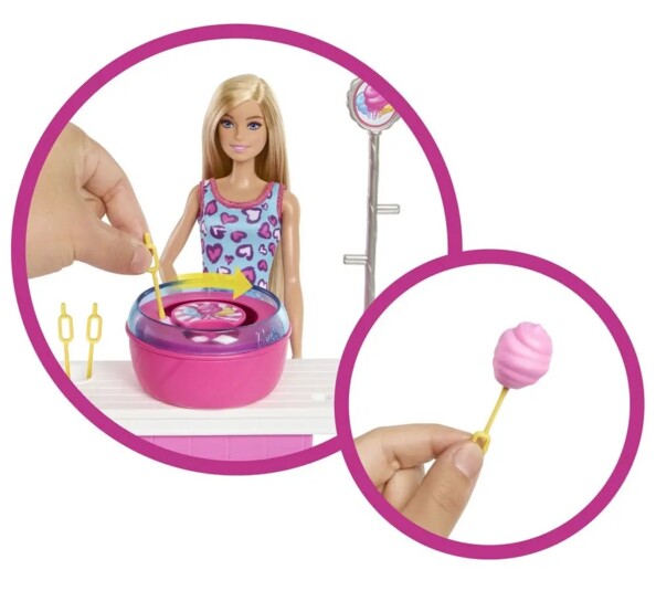 Barbie réalise des barbes à papa