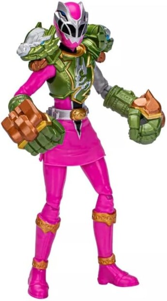 Figurine articulée Ranger Rose avec armure renforcée