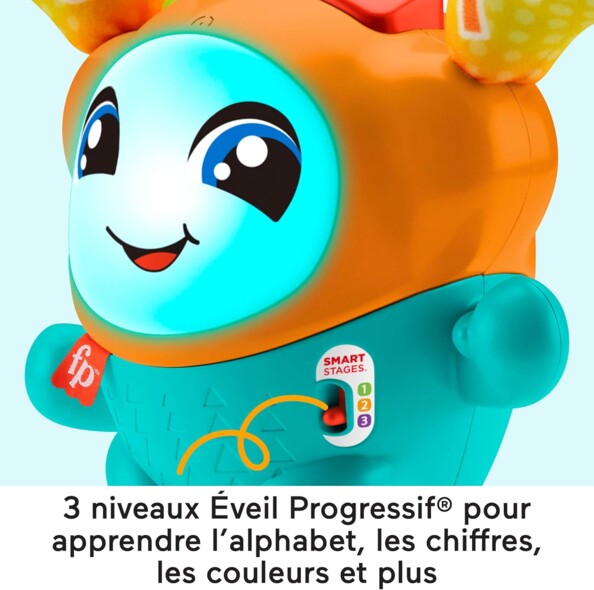 Trois niveaux d’apprentissage évolutifs avec DJ Robot de Mattel