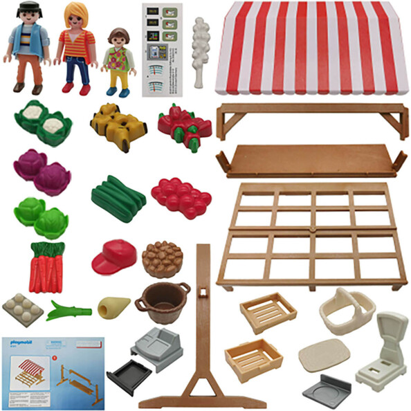 Contenu de l'étal de légumes Playmobil 6121