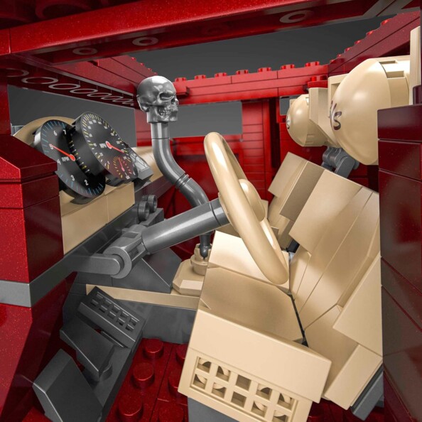 Intérieur Bone Shaker Hot Wheels en briques