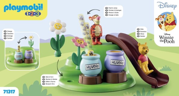 Dos boîte Playmobil 1.2.3 sous licence Disney référence 71317