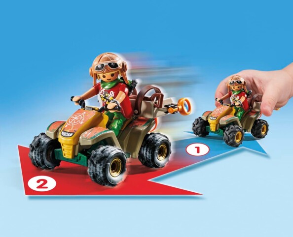 Quad motorisé à friction Playmobil