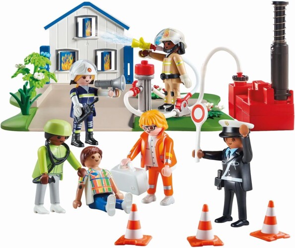 Playmobil avec figurines personnalisables : secouristes