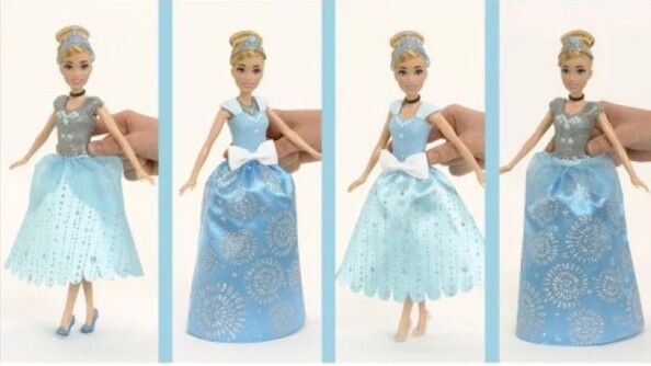 Figurine arcticulée Cendrillon avec plus de 125 looks possibles