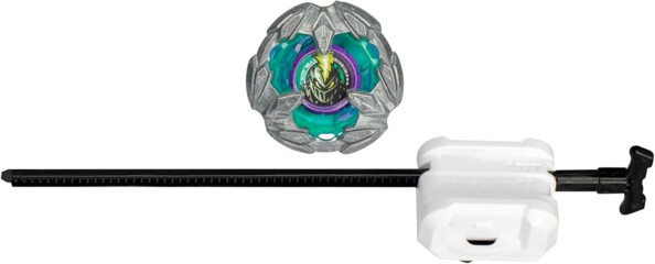 Toupie à rotation droite type défense Lance Knight avec lanceur inclus