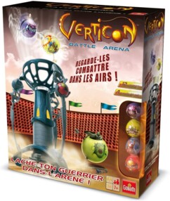 Boîte Verticon Battle Arena Goliath avec quatre combattants et arène