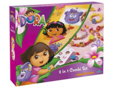 Emballage du coffret créatif Dora 2 en 1 avec perles et fabrication de bijoux