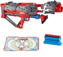 Fusil à fléchettes en mousse rapid madness blaster avec chargeur et cible par Boomco