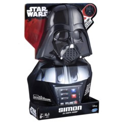 Jeu électronique Simon Star Wars Dark Vador, emballage en forme de buste avec casque lumineux