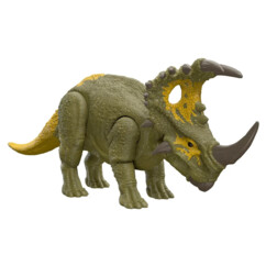 Sinocératops Jurassic World la figurine sonore qui passe à l’attaque