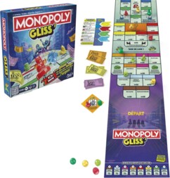Jeu de société rapide Monopoly Gliss'