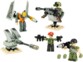 Set de construction KREO avec mécha orange et figurines soldats armés