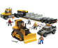 Transporteur de charges lourdes CAT Mega Bloks un grand chantier à construire