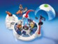 Coffret QG des explorateurs polaires 9055, vue éclatée des pièces avec igloo et figurines