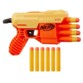 Le blaster Nerf Fang QS-4 avec ses fléchettes en mousse.