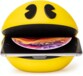 Chargeur sans fil Pac-Man pour smartphones compatibles avec le chargement par induction.