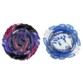 deux toupies Beyblade Quaddrive Stone Baldero et Roar Balkesh