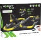 Boîte du jeu Exost Loop Obstacle Set avec circuit jaune, voiture et main tenant la télécommande
