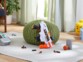 Blaster Nerf Ultra Amp posé au sol dans une chambre