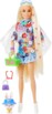 Poupée Barbie Extra avec robe fleurie et son lapin de compagnie