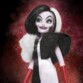 Gros plan de la méchante Cruella des 101 Dalmatiens