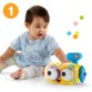 Bébé avec robot d'éveil : tourner, pivoter et retourner