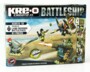 Boîte jeu de construction KREO Battleship Land Defense 81 pièces avec 4 figurines