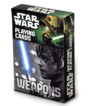 Boîte de cartes Star Wars Weapons avec Luke Skywalker et Yoda